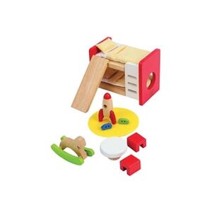 Hape Mobilier en bois pour maison de poupées, Meubles de chambre d'enfant - Publicité