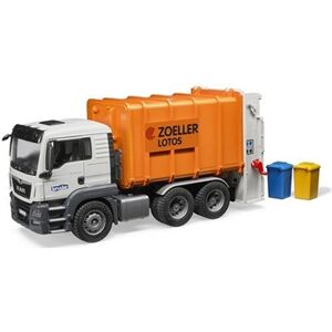 Bruder Man TGS camion poubelle 01h16 orange synthétique (03762) - Publicité