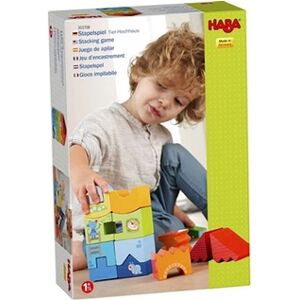 HABA empilage Tour animale 22,5 cm bois 15 blocs - Publicité