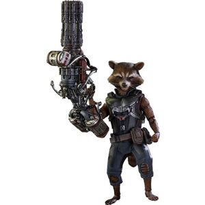 Heo Figurine Hot Toys - Gardiens De La Galaxie V2 - Masterpiece 1/6 Raccoon 16cm - Publicité