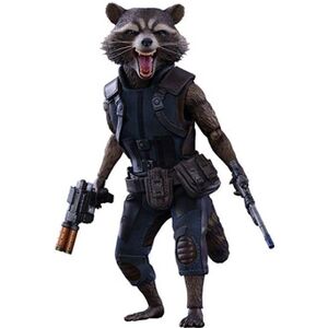 Heo Figurine Hot Toys - Gardiens De La Galaxie V2 - Masterpiece 1/6 Raccoon 16 Cm - Publicité