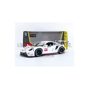 Bburago Voiture Miniature de Collection 1-24 - PORSCHE 911 RSR - 2020 - White / Red - 28013W - Publicité