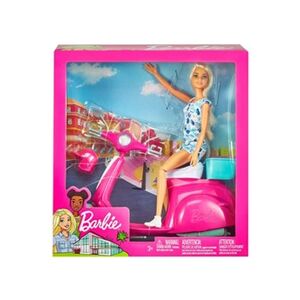 Barbie Poupée Blonde avec Scooter - Publicité