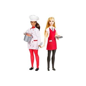 Barbie Friend Careers Chef Waiter Doll Set - Publicité