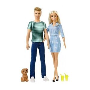 poupées adolescentes Barbie et Ken avec chiot 31 cm - Publicité