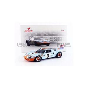 Spark Voiture Miniature de Collection 1-18 - FORD GT 40 MK I - Winner Le Mans 1968 - Blue / Orange - 18LM68 - Resin - Publicité