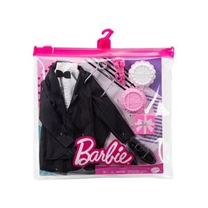 Mattel Barbie Ken Fashion Pack - GWF11 - Ensemble tenue de marié - Pantalon + veste smoking + 6 accessoires - Publicité