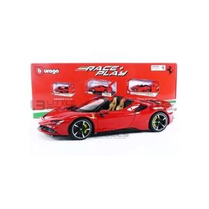 Bburago Voiture Miniature de Collection 1-18 - FERRARI SF90 Stradale Hybrid Spider - 2020 - Rosso Corsa 322 - 18016CAR - 16016CAR - Metal - Publicité