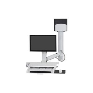 Ergotron - Kit de montage (support d'unité centrale, tiroir à clavier, montage de moniteur) - pour écran LCD/équipement PC - support de CPU moyen - aluminium, - Publicité