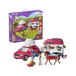 Schleich Grand Voyage équestre En Voiture Et Remorque - Multicolore - Publicité