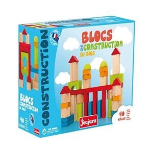 Jeujura - Jeu De Constructions En Bois - 40 Pièces Multicolore - Publicité