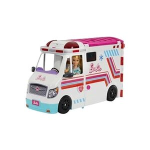 Coffret Véhicule Médical avec ambulance et clinique Poupée Mannequin Barbie HKT - Publicité