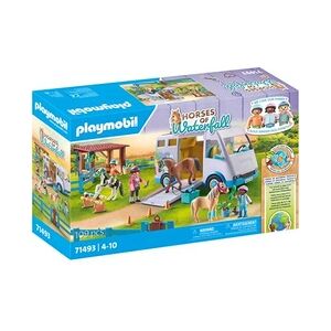 PLAYMOBIL Le Poney Club 71493 Van pour cheval et poneys avec enclos - Publicité