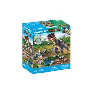 PLAYMOBIL Dinos 71524 Explorateur avec moto et tyrannosaure - Publicité