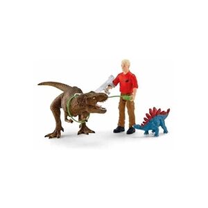 Schleich Set Figurines Attaque Tyrannosaure Rex - 41465 - Publicité