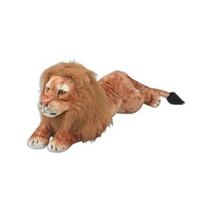 VIDAXL Lion en peluche Marron XXL - Publicité