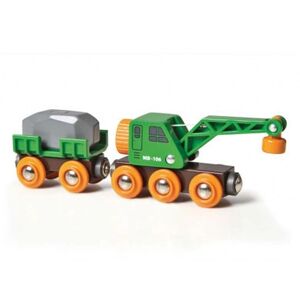 Brio WORLD Figurine wagon grue remorque et fret 33698