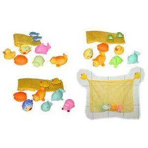 bieco Jouet de bain filet 6 animaux flottants