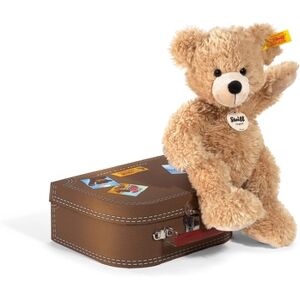 Steiff Peluche ours Fynn et valise beige 28 cm