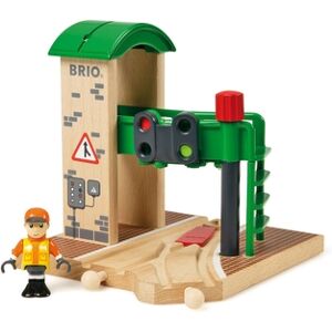 Brio WORLD Station de contrôle et d'aiguillage pour circuit de train bois 33674