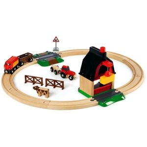 Brio WORLD Circuit de train ferme bois 33719