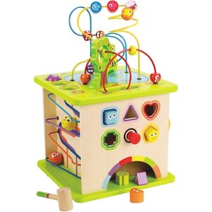 Hape Cube d'activités petits animaux bois E1810