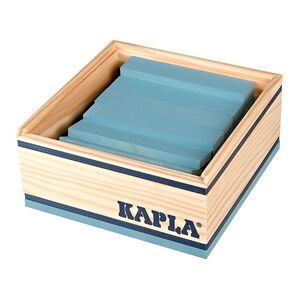 KAPLA Jeu de briques enfant carres bois bleu clair, 40 pieces