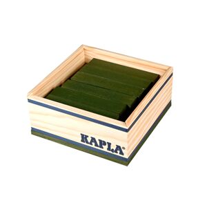 KAPLA Jeu de briques enfant carres bois vert, 40 pieces