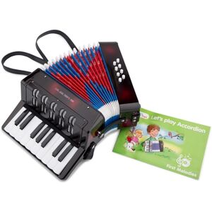 New Classic Toys® New Classic Toys Accordeon enfant, grand, rouge/noir bois