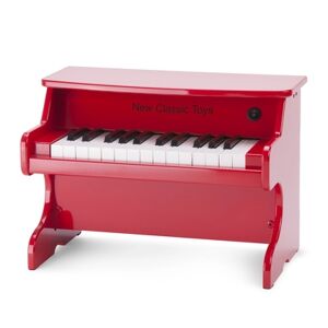 New Classic Toys® New Classic Toys Piano électrique enfant 25 touches rouge bois