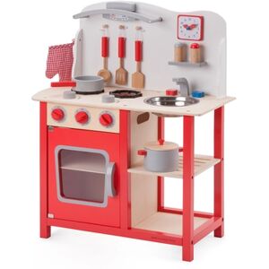 New Classic Toys® New Classic Toys Cuisine enfant Bon Appetit bois rouge, accessoires