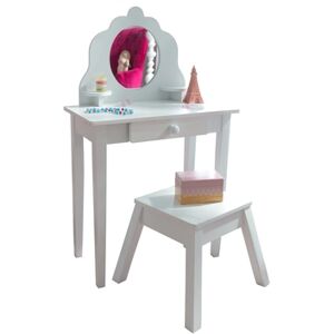 KidKraft® Coiffeuse enfant bois, blanche 13009