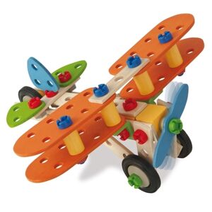 Eichhorn Jeu de construction avion biplan, 85 pieces