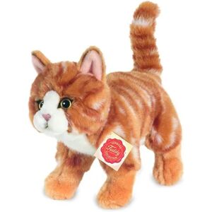 Teddy HERMANN® HERMANN® Teddy Peluche chat tigre rouge debout, 20 cm