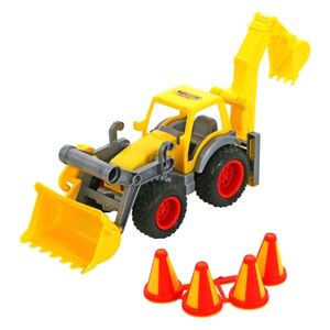 WADER QUALITY TOYS Chargeuse a roues enfant pelle arriere ConsTruck