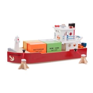 New Classic Toys® New Classic Toys Figurine bateau porte-conteneurs bois