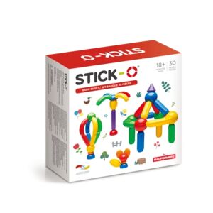 MAGFORMERS ® Jeu de construction magnetique enfant STICK-O Basic 30 pieces