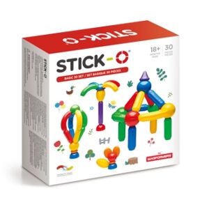 MAGFORMERS ® Jeu de construction magnétique enfant STICK-O Basic 30 pièces