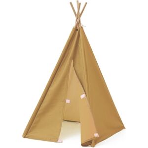 Kids Concept® Tipi pour poupée mini jaune, 75 cm