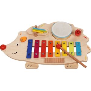 goki Jouet musical xylophone herisson, livret de musique bois