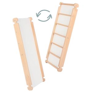 kindsgard Toboggan/echelle enfant klatrebahn bois naturel/blanc