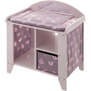 howa Table a langer pour poupee arc-en-ciel bois