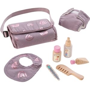 howa Pochette a langer pour poupee arc-en-ciel 7 accessoires