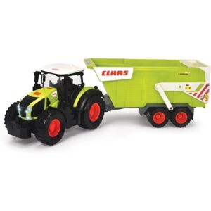 DICKIE Tracteur enfant de ferme Claas remorque