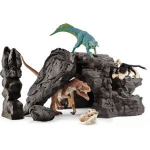 Schleich Figurine kit dinosaures avec grotte 41461