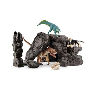 Schleich Figurine kit dinosaures avec grotte 41461