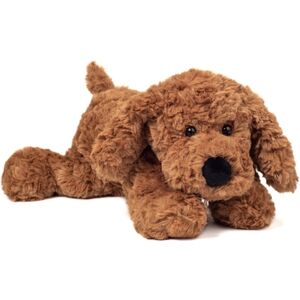 Teddy HERMANN® Peluche chien articule brun, 28 cm