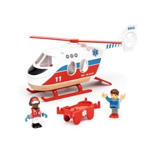 Brio Figurine helicoptere de sauvetage bois 36022