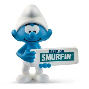 schleich® Figurine Schtroumpf avec panneau Smurfin' 20843