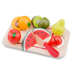 New Classic Toys® New Classic Toys Planche a decouper enfant fruits bois multicolore 8 pieces